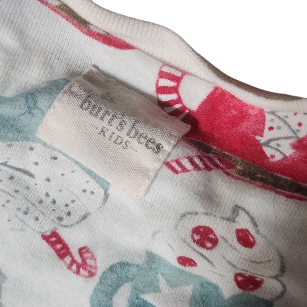 Burt's Bees Holiday Pajamas Size 10 2 Pc Christmas Hot Cocoa Organic Cotton - Picture 4 of 6